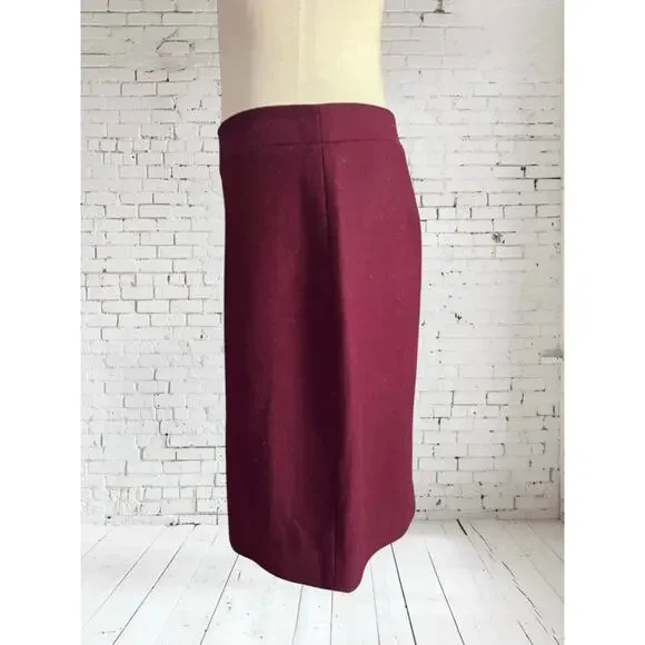 J. Crew Factory Womens Preppy Career Wool Blend The Pencil Skirt Size 4 - Picture 4 of 9